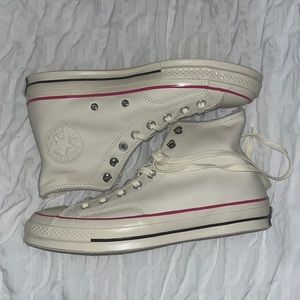 Womens Size 10 Leather Fur Converse